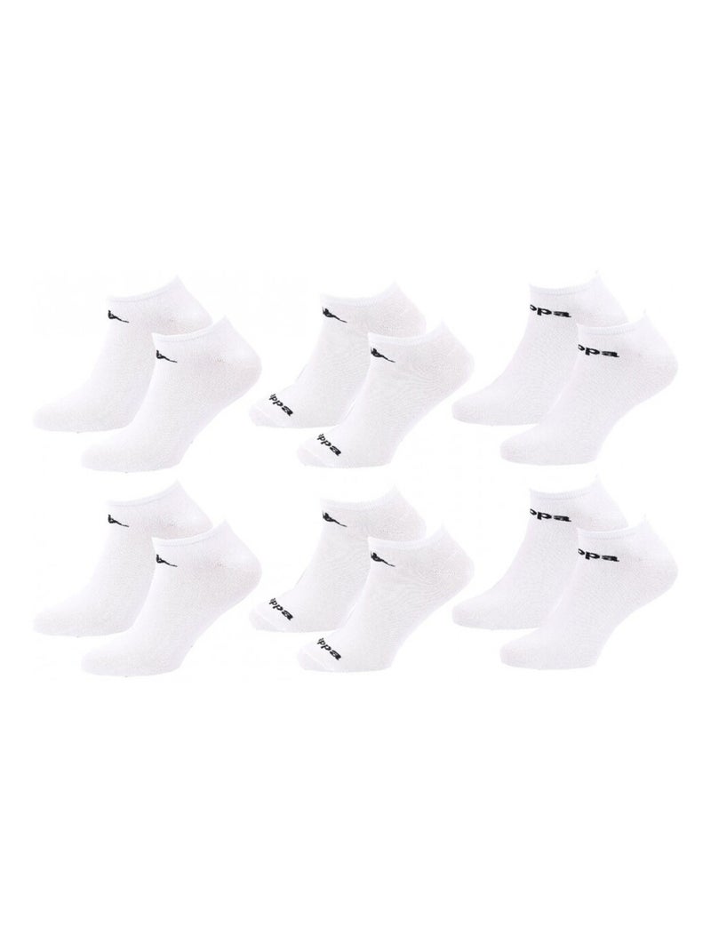 Chaussettes KAPPA SNEAKER - Pack de 6 Blanc - Kiabi