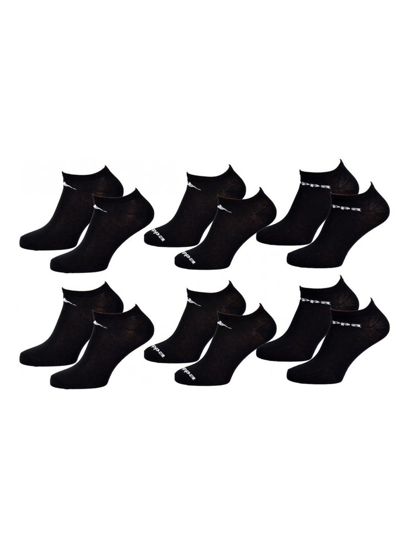 Chaussettes KAPPA SNEAKER - Pack de 6 Noir - Kiabi