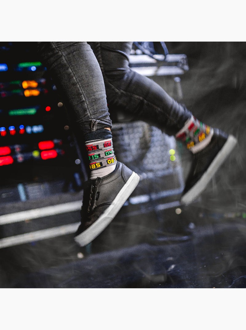 Chaussettes La DeLorean de Retour vers le Futur Blanc - Kiabi