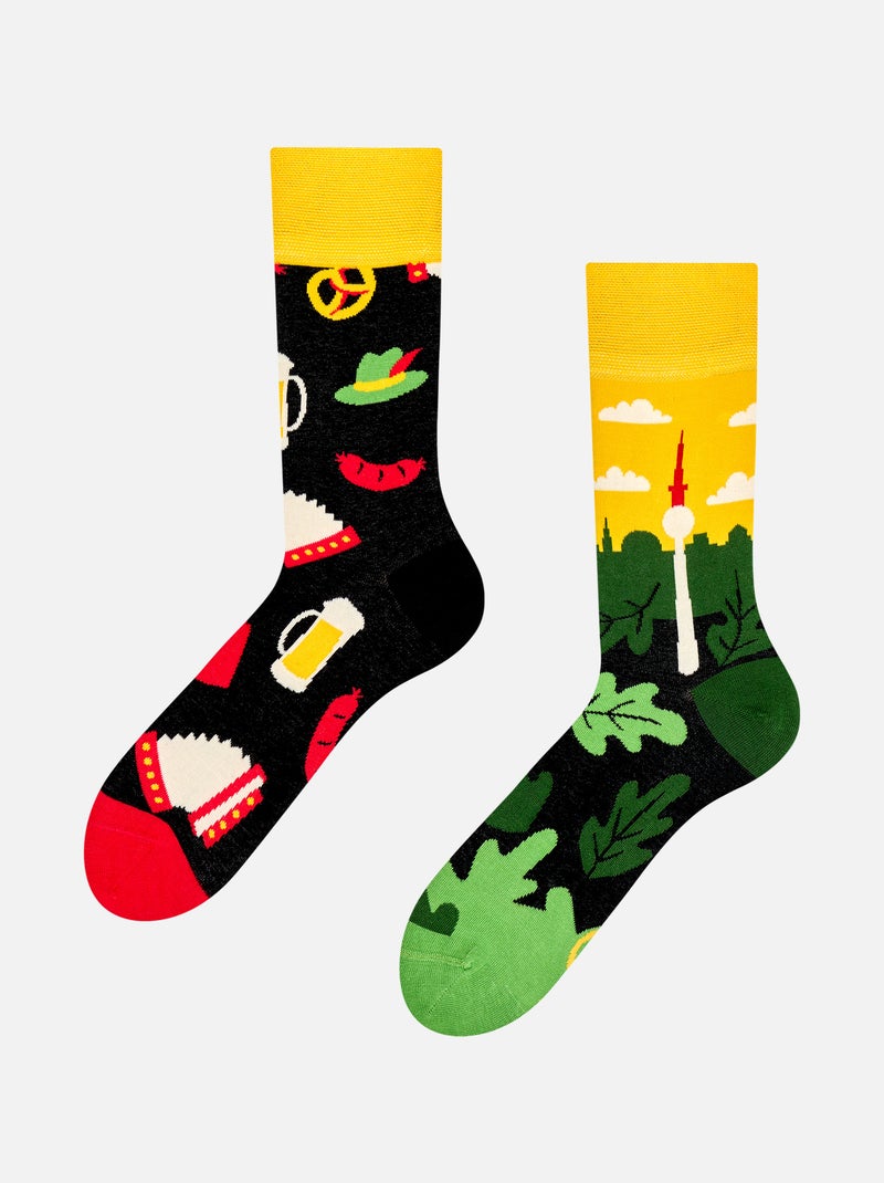 Chaussettes L'Allemagne (et sa bière) Noir Multicolore - Kiabi