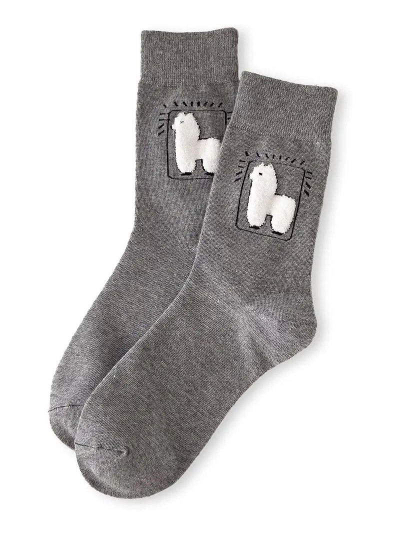 Chaussettes Lama Longue  | Titeschaussettes Gris - Kiabi