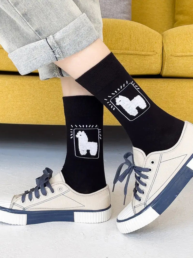 Chaussettes Lama Longue  | Titeschaussettes Noir - Kiabi
