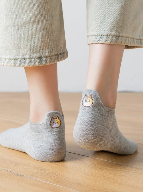 Chaussettes Languette Chat - Kiabi