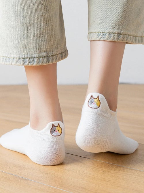 Chaussettes Languette Chat - Kiabi