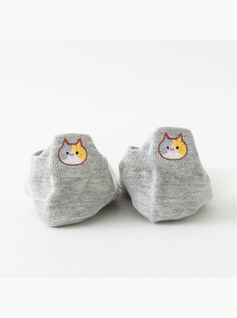 Chaussettes Languette Chat Blanc - Kiabi