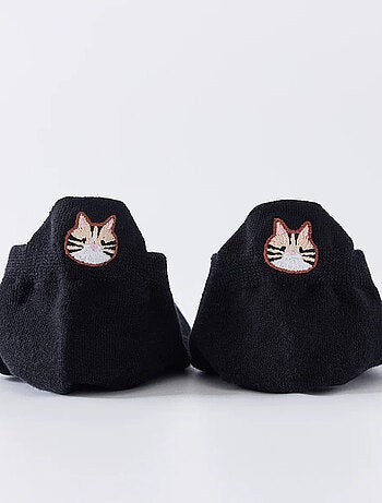 Chaussettes Languette Chat Moustache