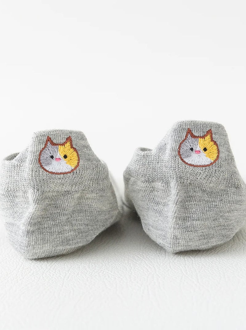 Chaussettes Languette Chat  | Titeschaussettes Gris - Kiabi