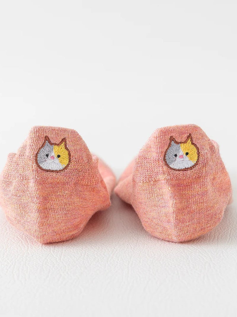 Chaussettes Languette Chat  | Titeschaussettes Rose - Kiabi