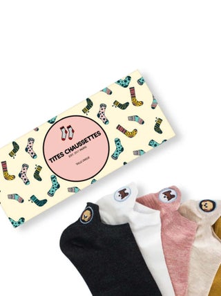 Chaussettes Languette Chien Dépareillé (Lot x5) | Titeschaussettes