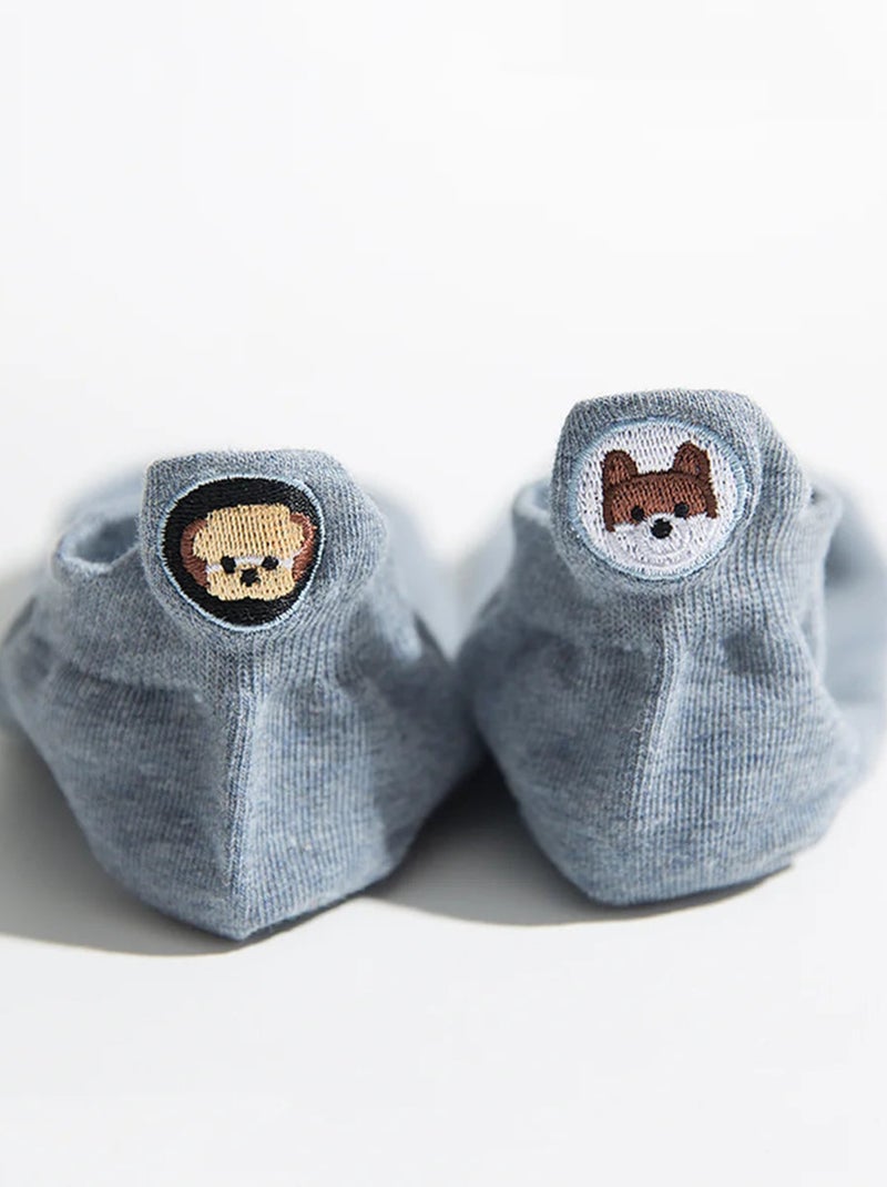 Chaussettes Languette Chien Dépareillé | Titeschaussettes Bleu - Kiabi