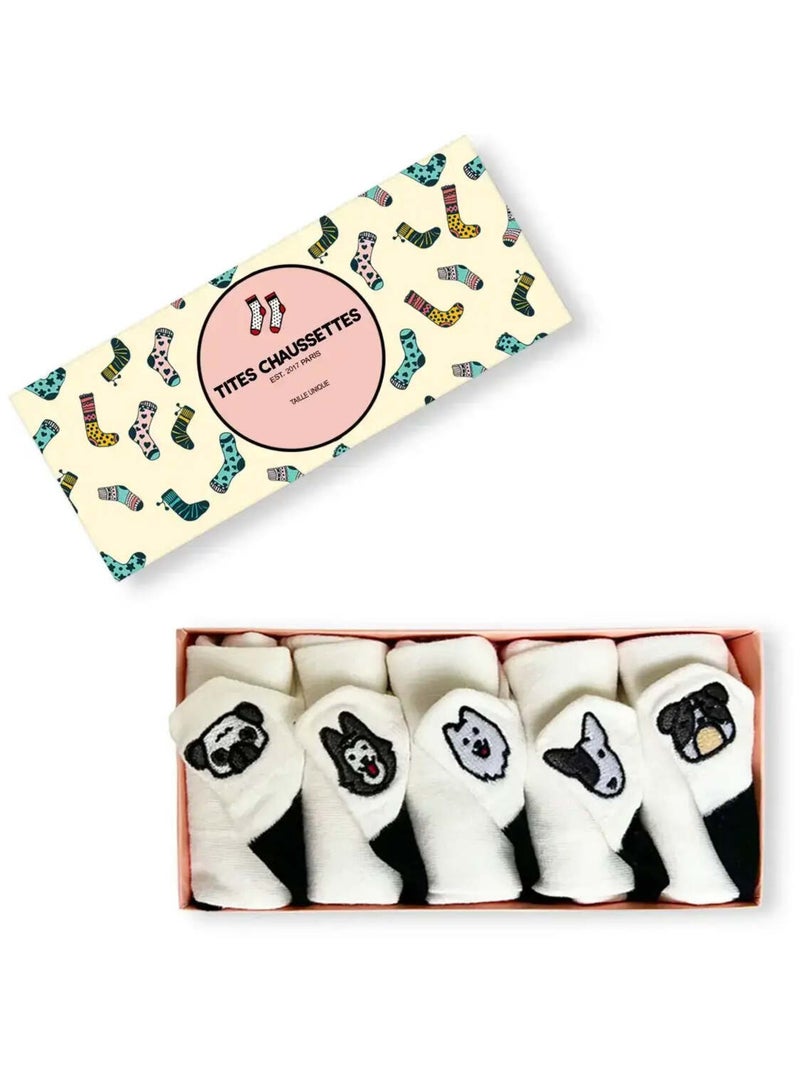 Chaussettes Languette Chien (Lot x5) | Titeschaussettes Multicolore - Kiabi