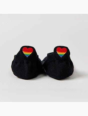 Chaussettes Languette Coeur Arc-en-Ciel