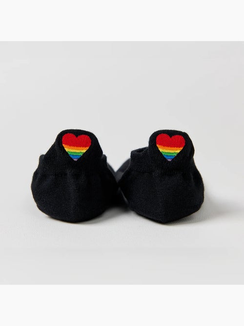 Chaussettes Languette Coeur Arc-en-Ciel - Kiabi
