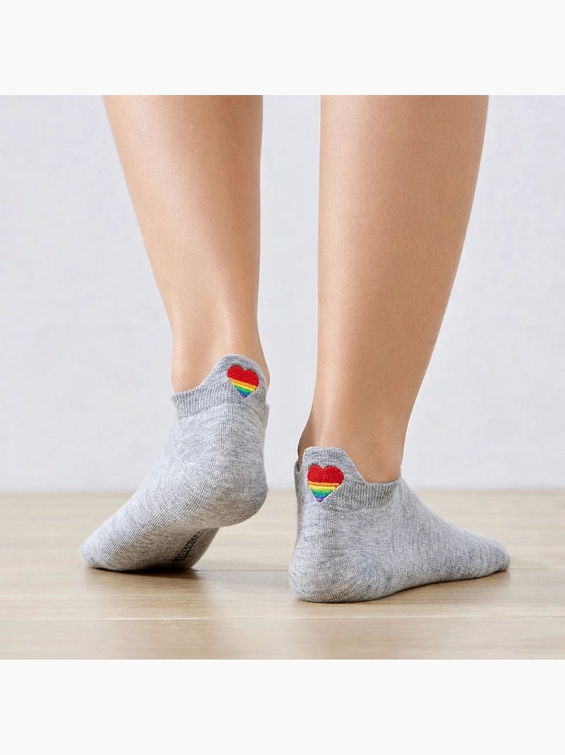 Chaussettes Femme Rayures Arc-en-ciel Style Japonais Sweet - Coton, Taille Unique - Neuf Avec étiquettes