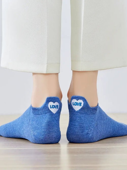 Chaussettes Languette Coeur Arc-en-Ciel | Titeschaussettes - Kiabi