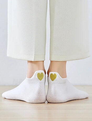 Chaussettes Languette Coeur Doré