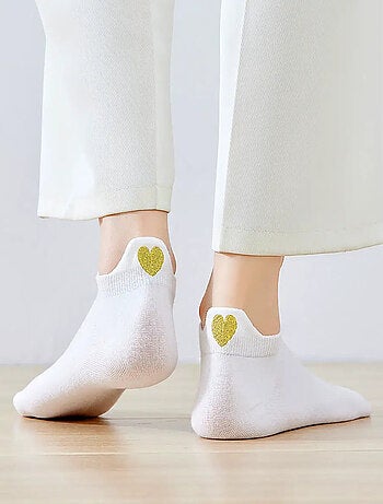 Chaussettes Languette Coeur Doré
