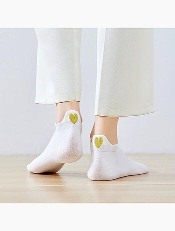 Chaussettes Languette Coeur Doré