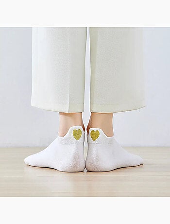 Chaussettes Languette Coeur Doré