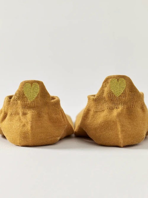 Chaussettes Languette Coeur Doré  | Titeschaussettes - Kiabi