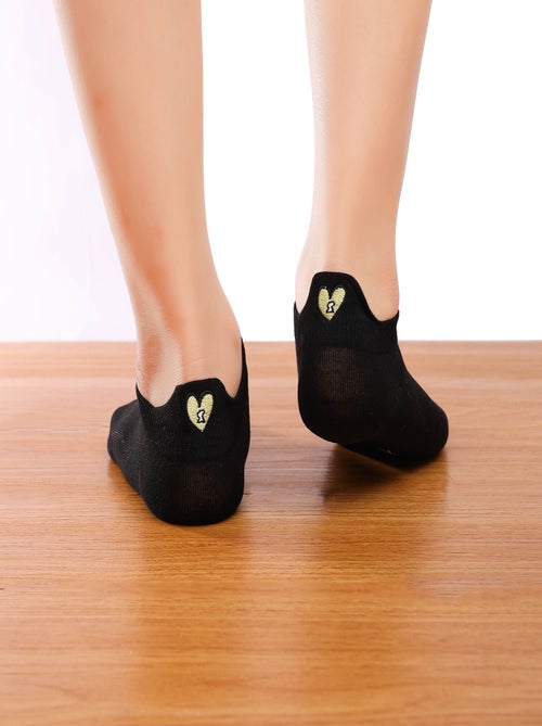 Chaussettes Languette Coeur Message - Kiabi