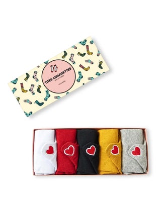 Chaussettes Languette Coup de Coeur (Lot x5) | Titeschaussettes