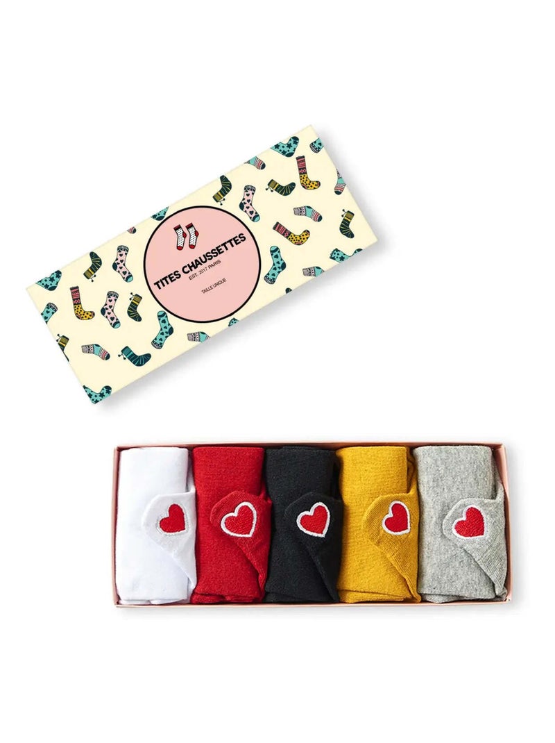 Chaussettes Languette Coup de Coeur (Lot x5) | Titeschaussettes Multicolore - Kiabi