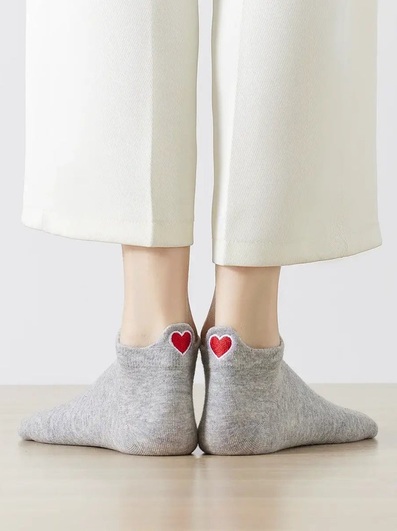 Chaussettes Languette Coup de Coeur | Titeschaussettes Gris - Kiabi