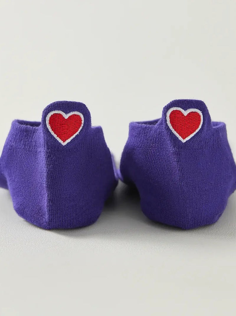 Chaussettes Languette Coup de Coeur | Titeschaussettes Violet - Kiabi