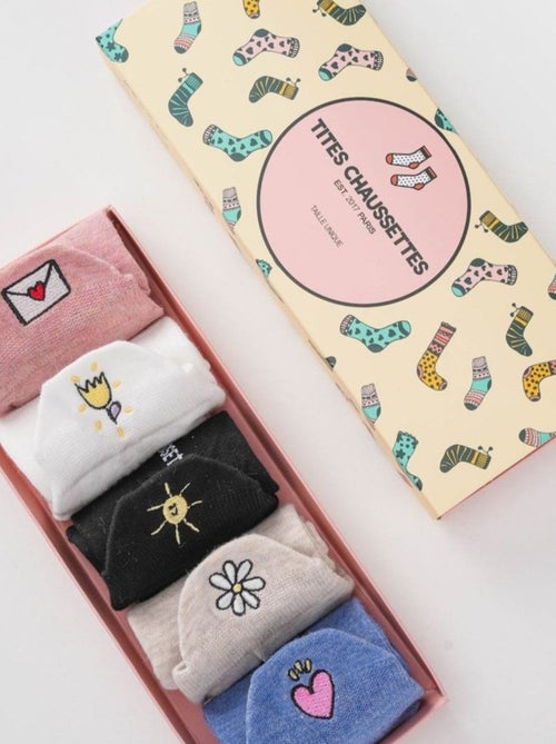Chaussettes Languette de Printemps (Lotx5) TitesChaussettes - Kiabi