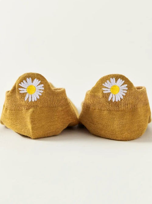 Chaussettes Languette Fleur - Kiabi