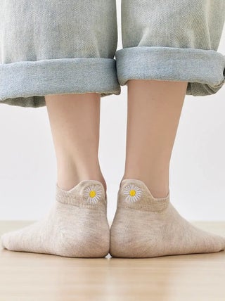 Chaussettes Languette Fleur  | Titeschaussettes