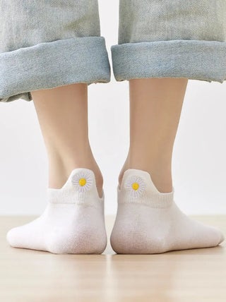 Chaussettes Languette Fleur  | Titeschaussettes