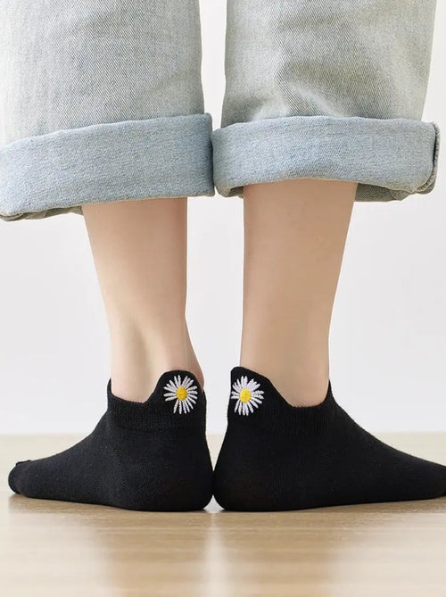 Chaussettes Languette Fleur  | Titeschaussettes - Kiabi