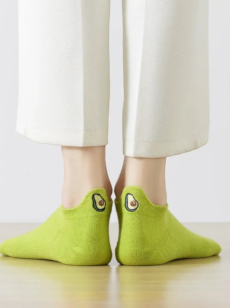Chaussettes Languette fruits et légumes | Titeschaussettes Vert - Kiabi