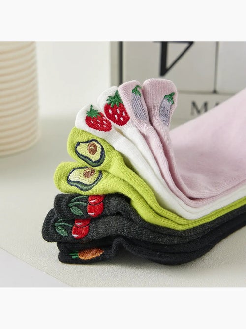 Chaussettes Languette Fruits & Légumes - Kiabi