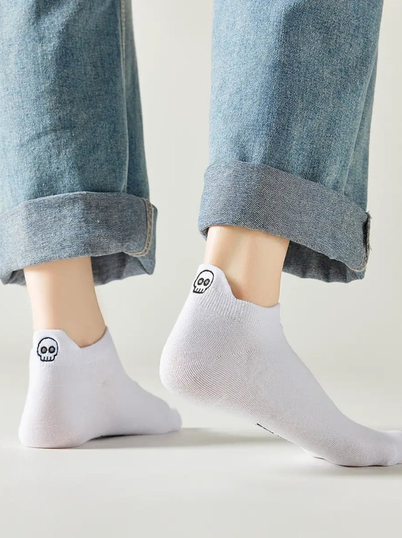 Chaussettes Languette Halloween Gris - Kiabi