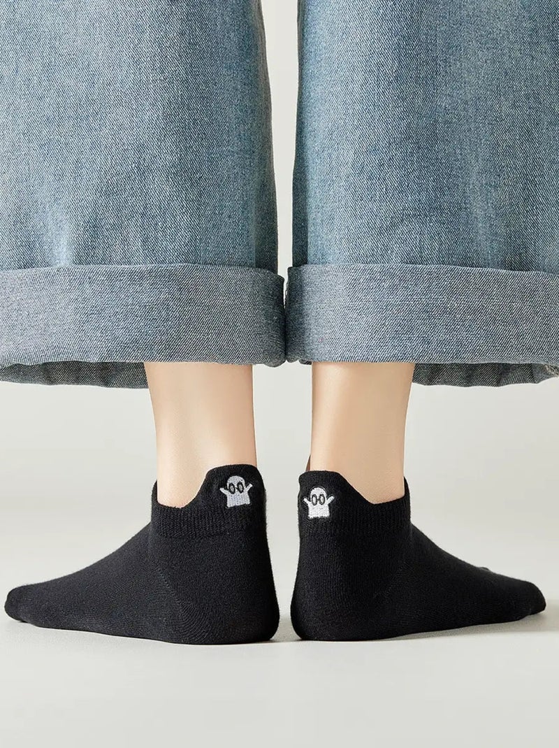 Chaussettes Languette Halloween Gris - Kiabi