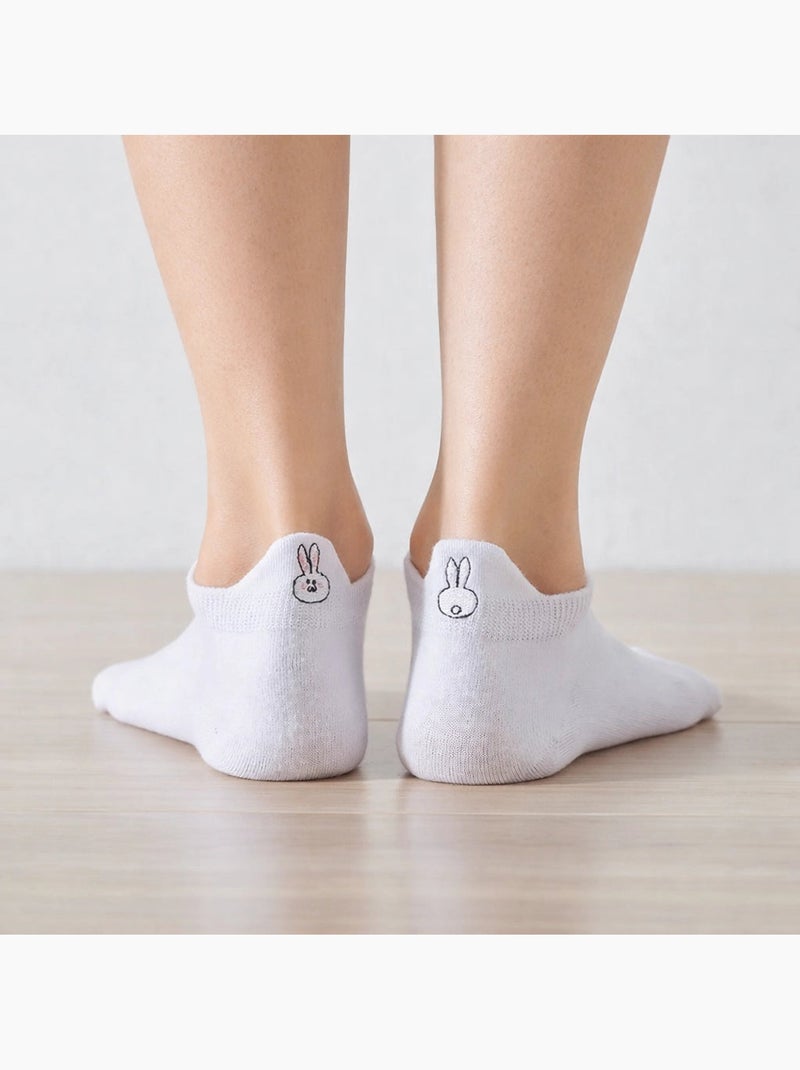 Chaussettes Languette Lapin Rose - Kiabi