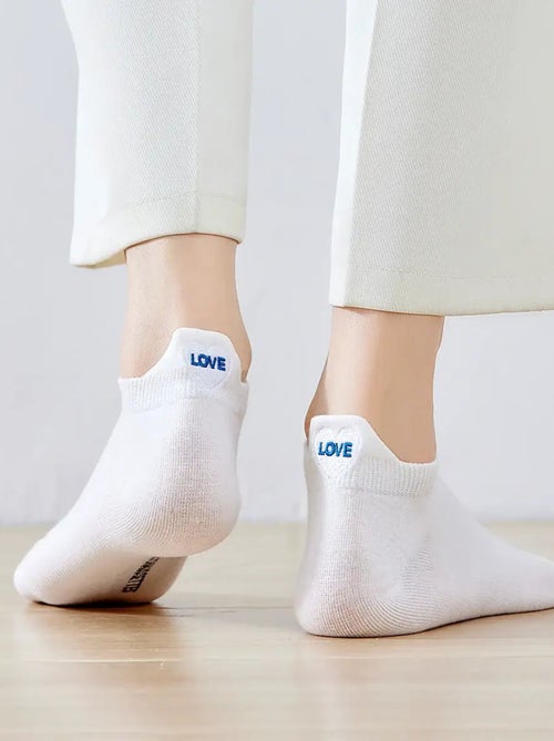 Chaussettes Languette Love - Kiabi
