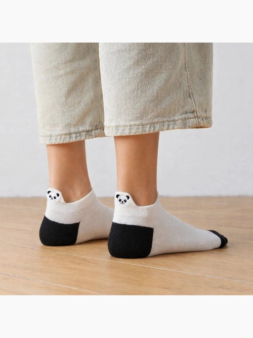 Chaussettes Languette Panda - Kiabi