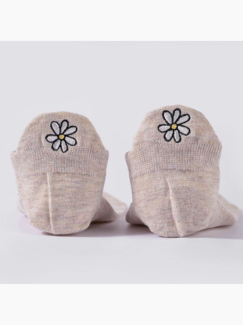 Chaussettes Languette Printemps Beige - Kiabi