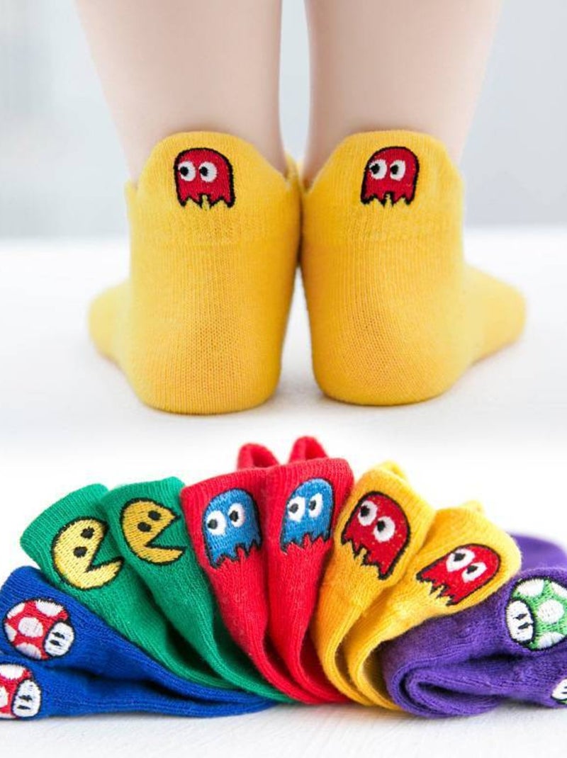 Chaussettes languettes Enfant Jeux Vidéo (Lot x5)| Titeschaussettes Multicolore - Kiabi