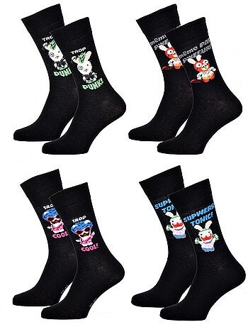 Chaussettes Lapins Crétins - Pack de 4