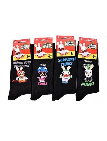Chaussettes Lapins Crétins - Pack de 6