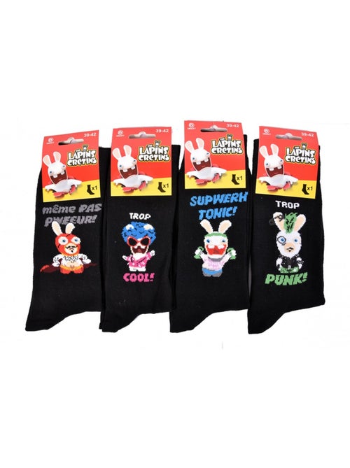 Chaussettes Lapins Crétins - Pack de 6 - Kiabi