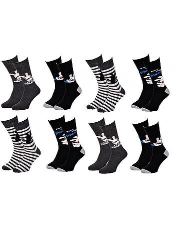 Chaussettes Lapins Crétins - Pack de 8