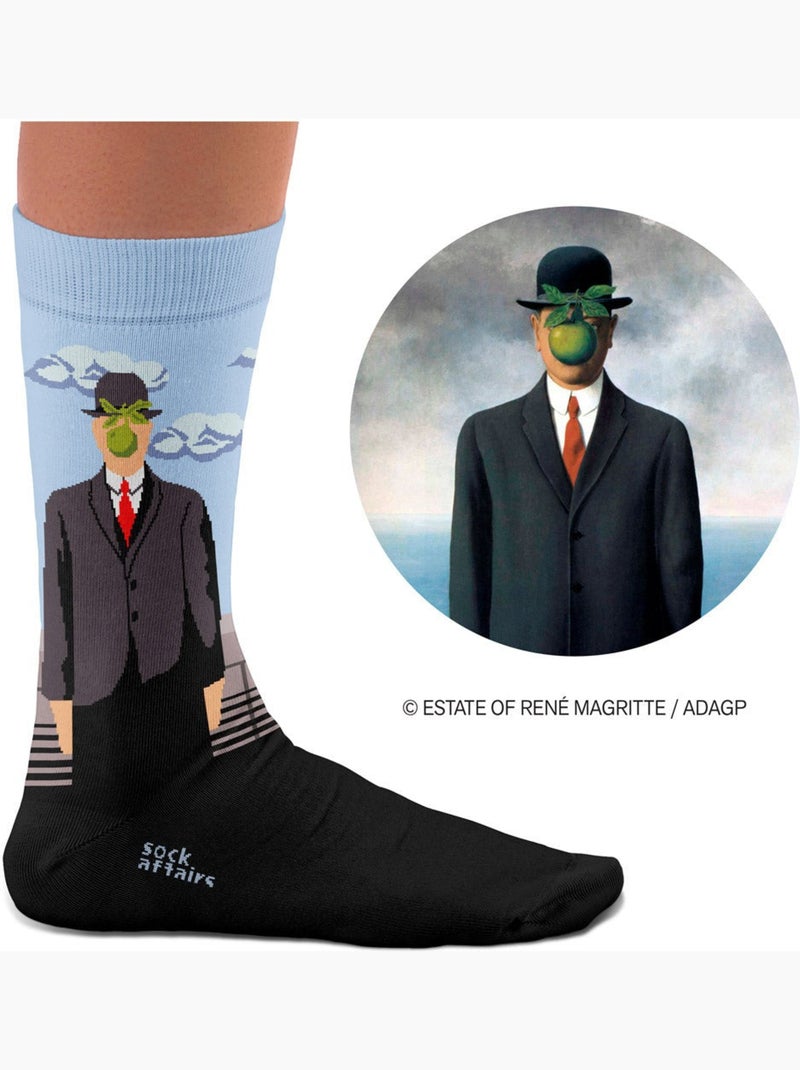 Chaussettes Le Fils de l'homme, Magritte Bleu - Kiabi