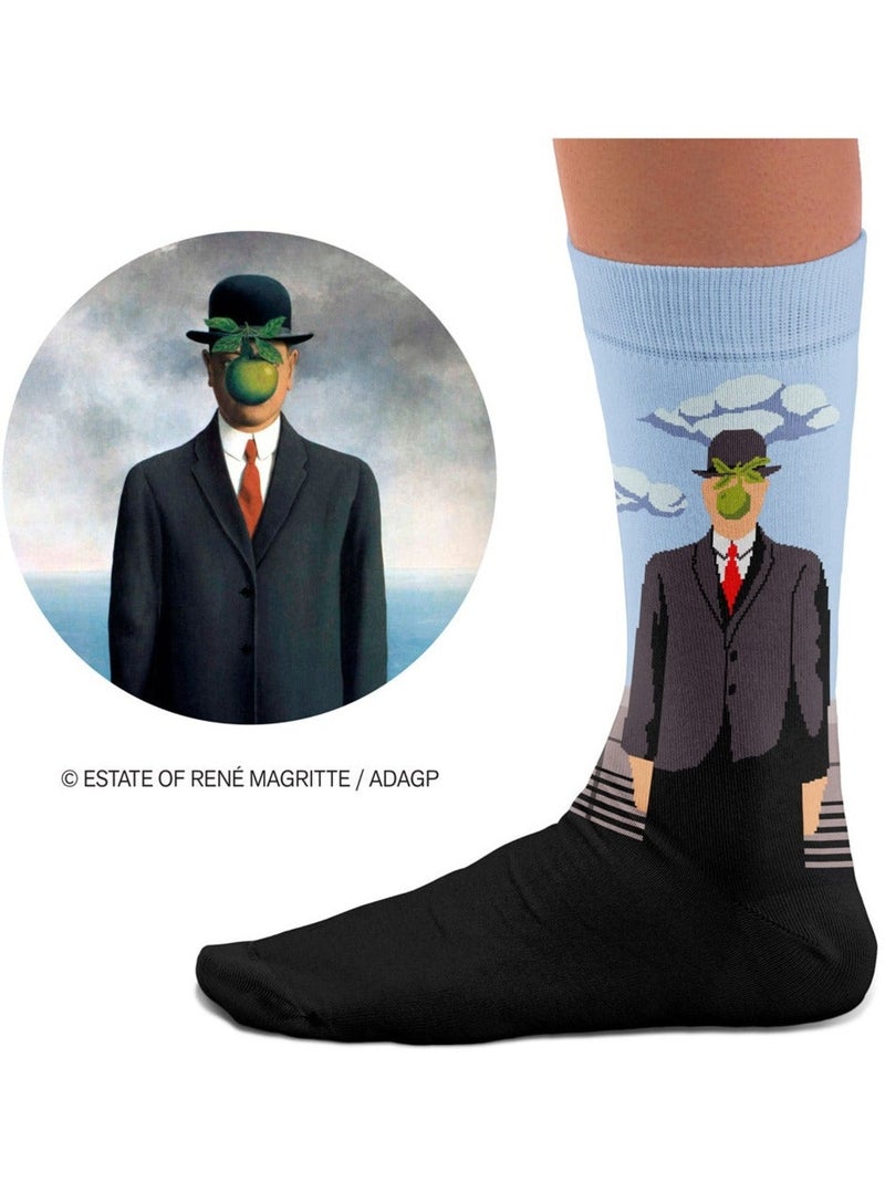 Chaussettes Le Fils de l'homme, Magritte Bleu - Kiabi