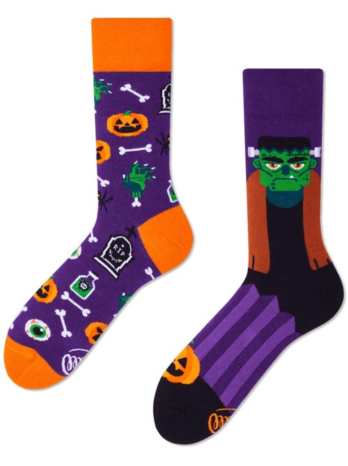 Chaussettes Le Monstre de Frankenstein et Citrouilles - Kiabi Chaussettes Le Monstre de Frankenstein et Citrouilles - Kiabi